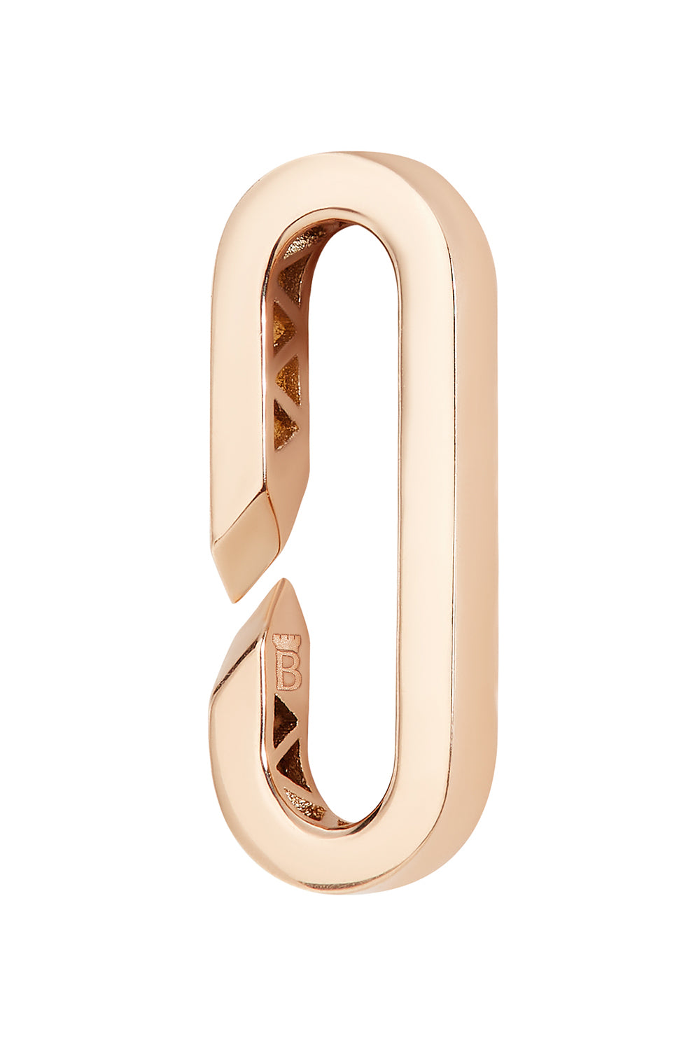 Open Link Paperclip Pendant - Rose Gold