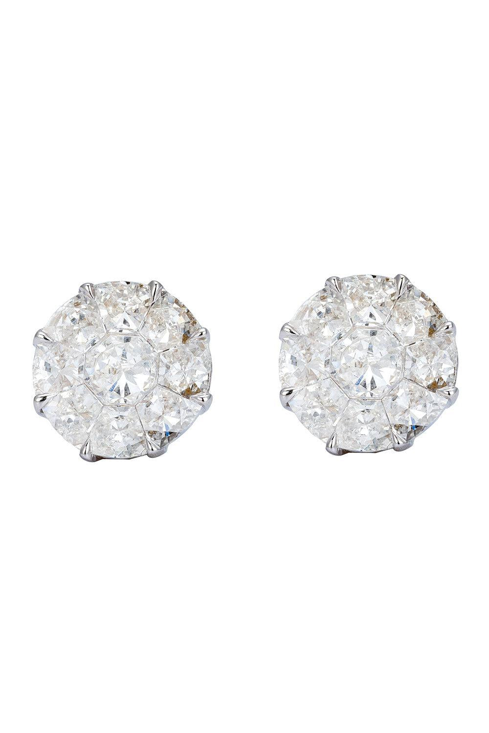 Diamond Stud Earrings-WHITE GOLD-JEWELRYFINE JEWELEARRING-ZYDO