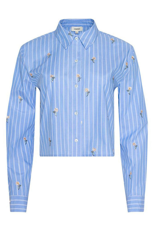 Cosette Shirt-STRIPE-XS-CLOTHINGTOPBLOUSE-L'AGENCE