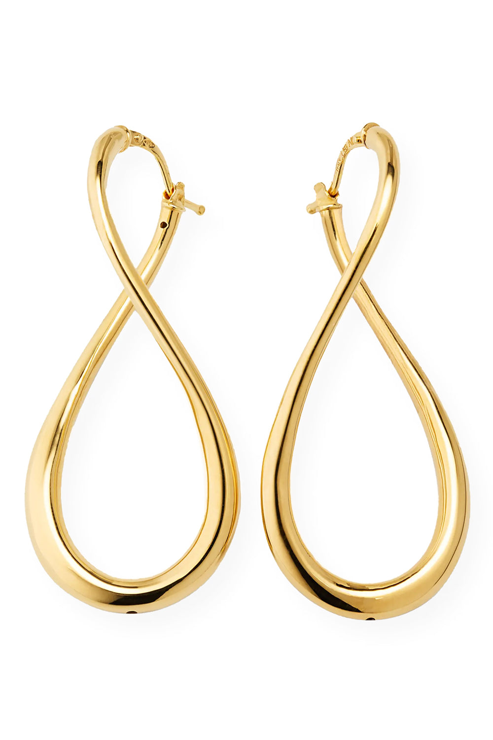 Golden Dreams Collection Curved Drop Earrings