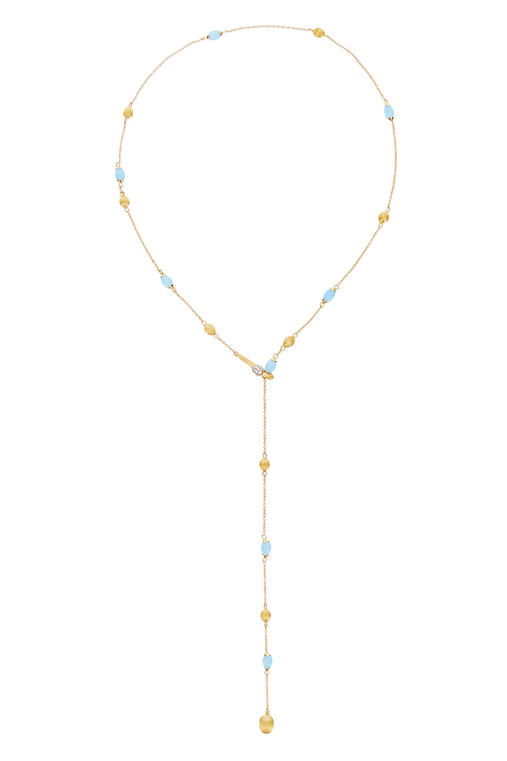 Aquamarine Diamond Soffio Necklace