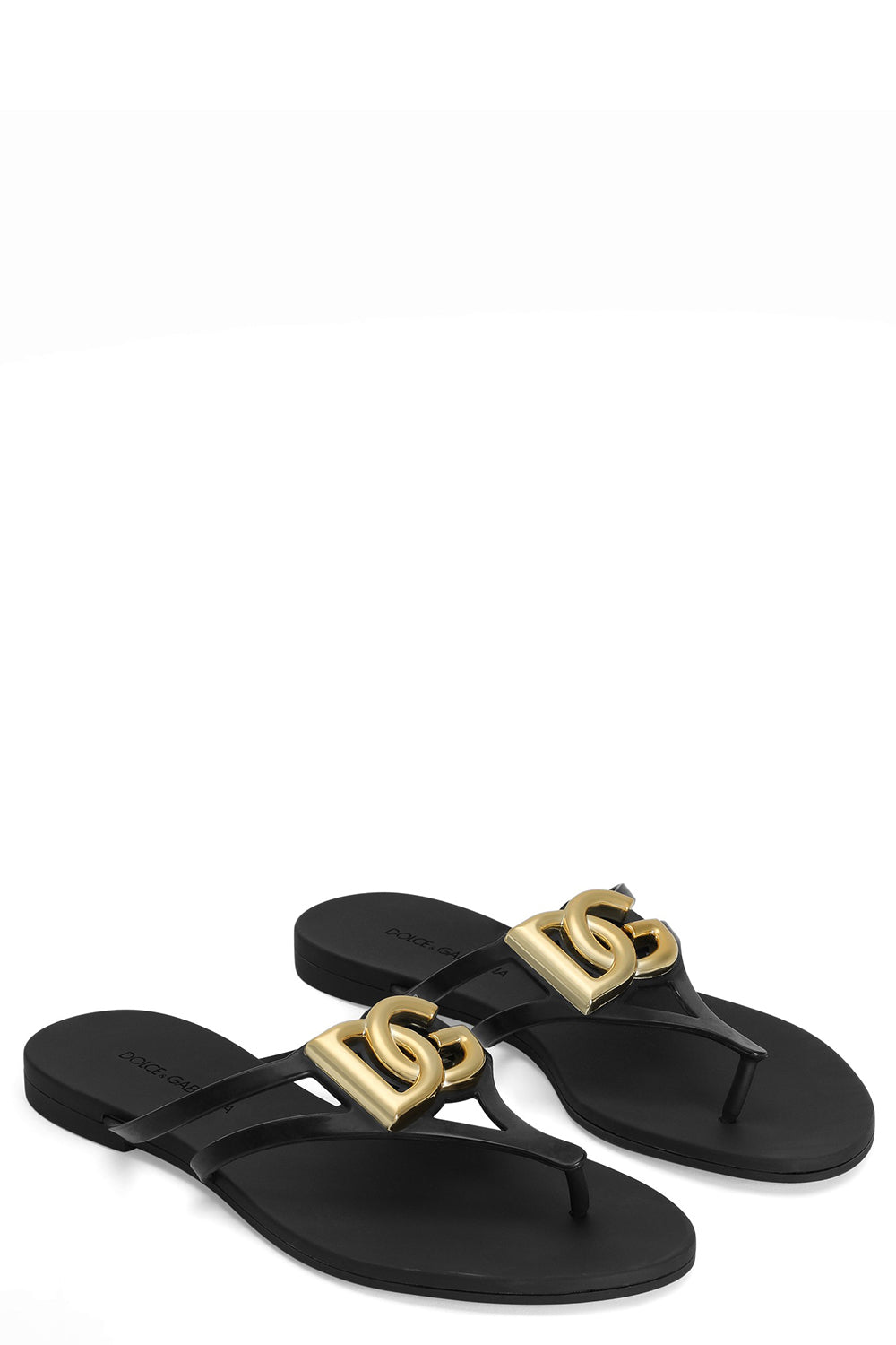 Rubber Thong Sandal - Black