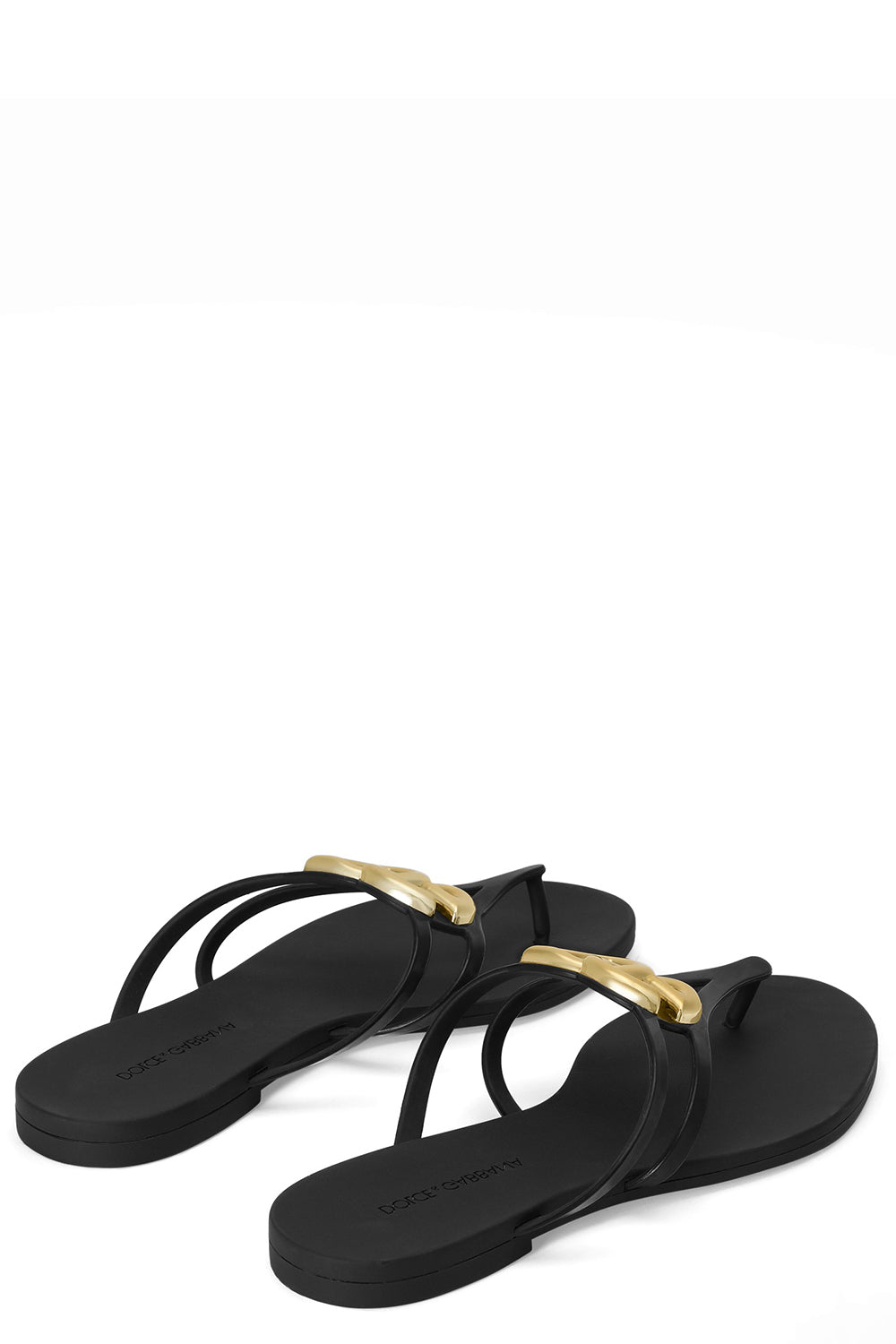 Rubber Thong Sandal - Black