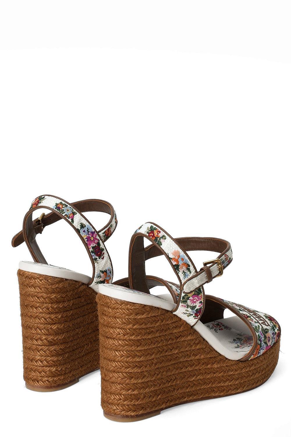 Embroidered Wedge Sandal | DOLCE & GABBANA – Marissa Collections