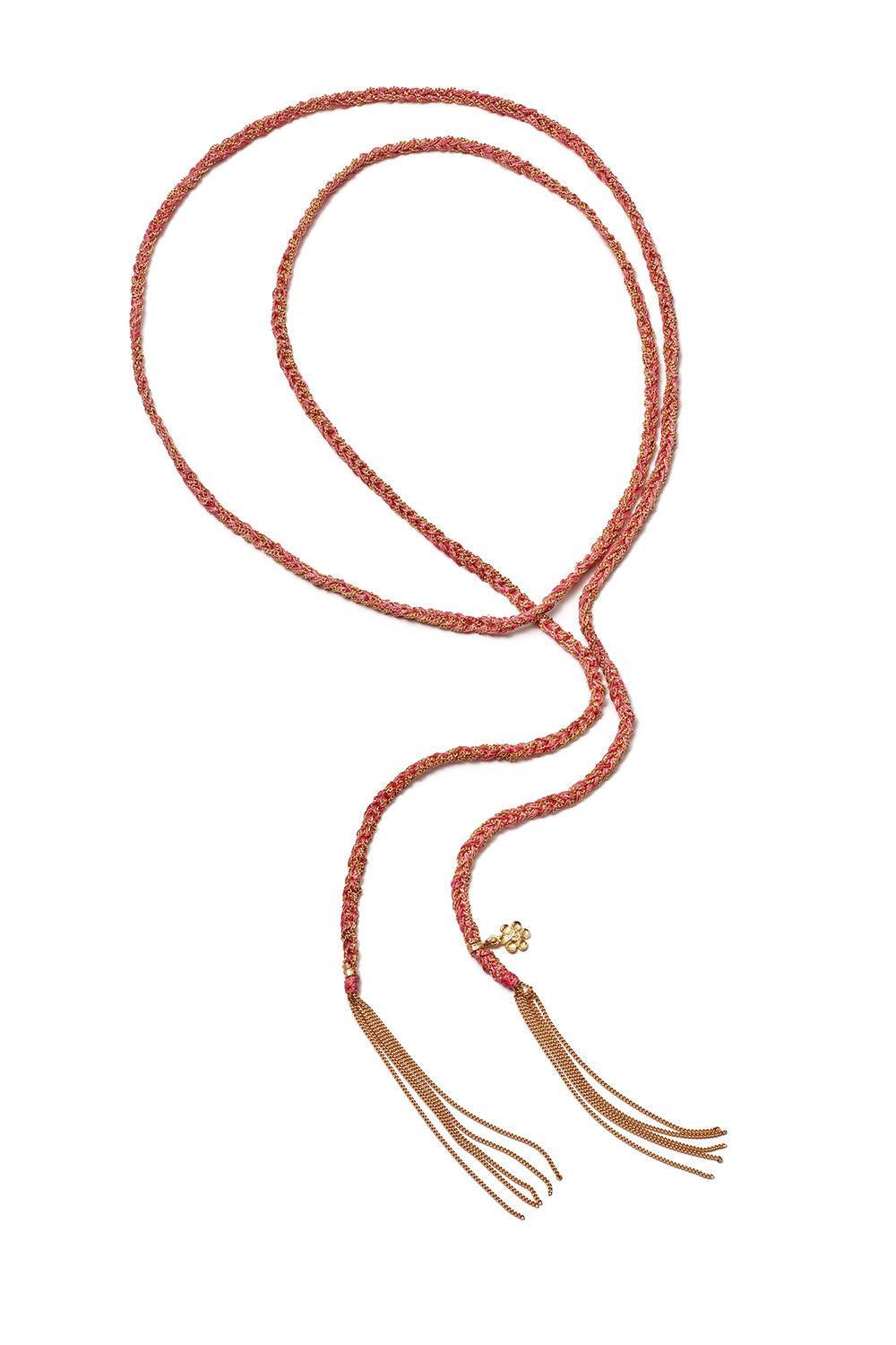 Lucky Friendship Charm Necklace-YELLOW GOLD-JEWELRYFINE JEWELNECKLACE O-CAROLINA BUCCI