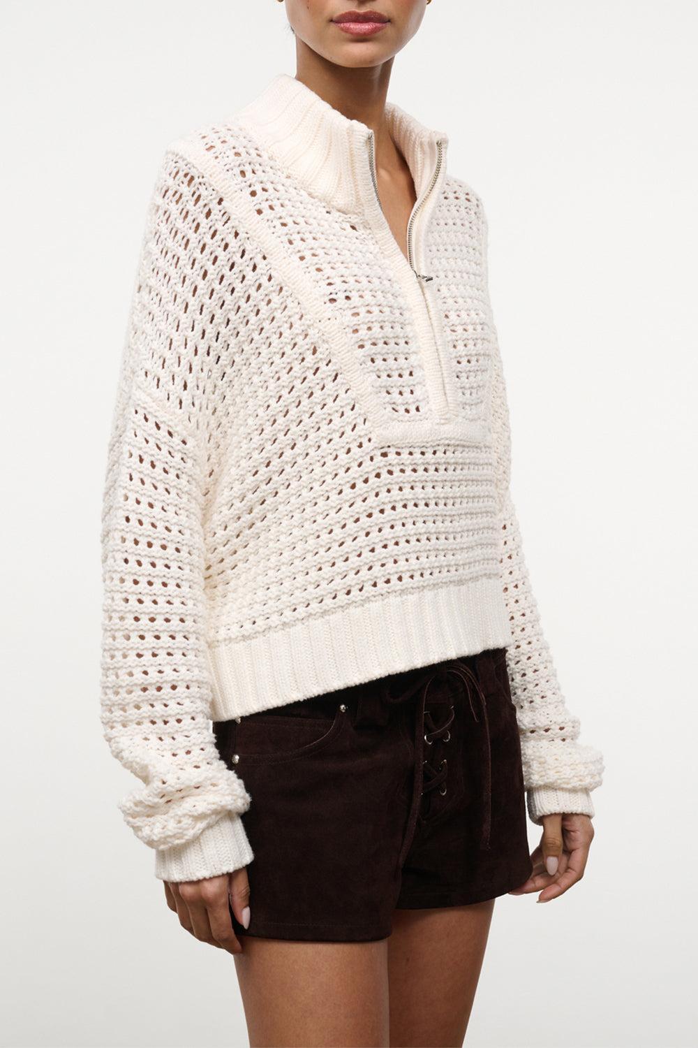 Hampton Crop Sweater-CREAM-XS-CLOTHINGTOPKNITS-STAUD