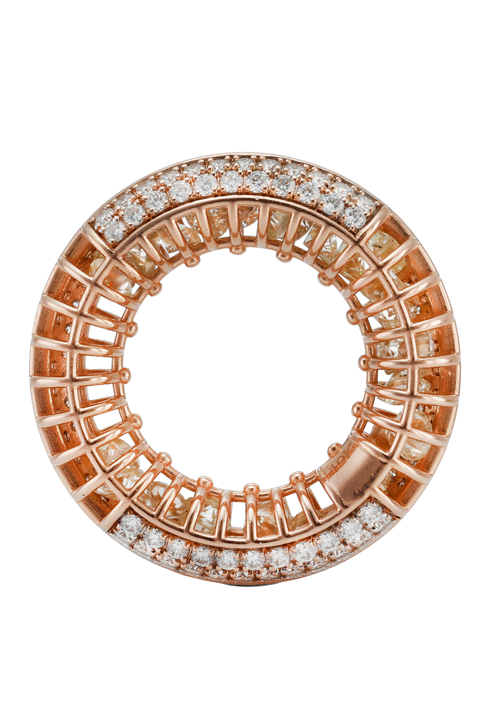 Diamond Round N Round Ring