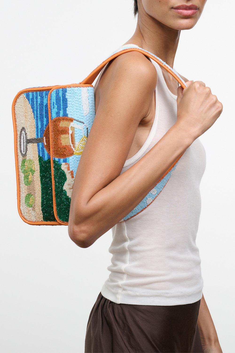 Tommy Beaded Bag - Sunset Spritz | STAUD – Marissa Collections