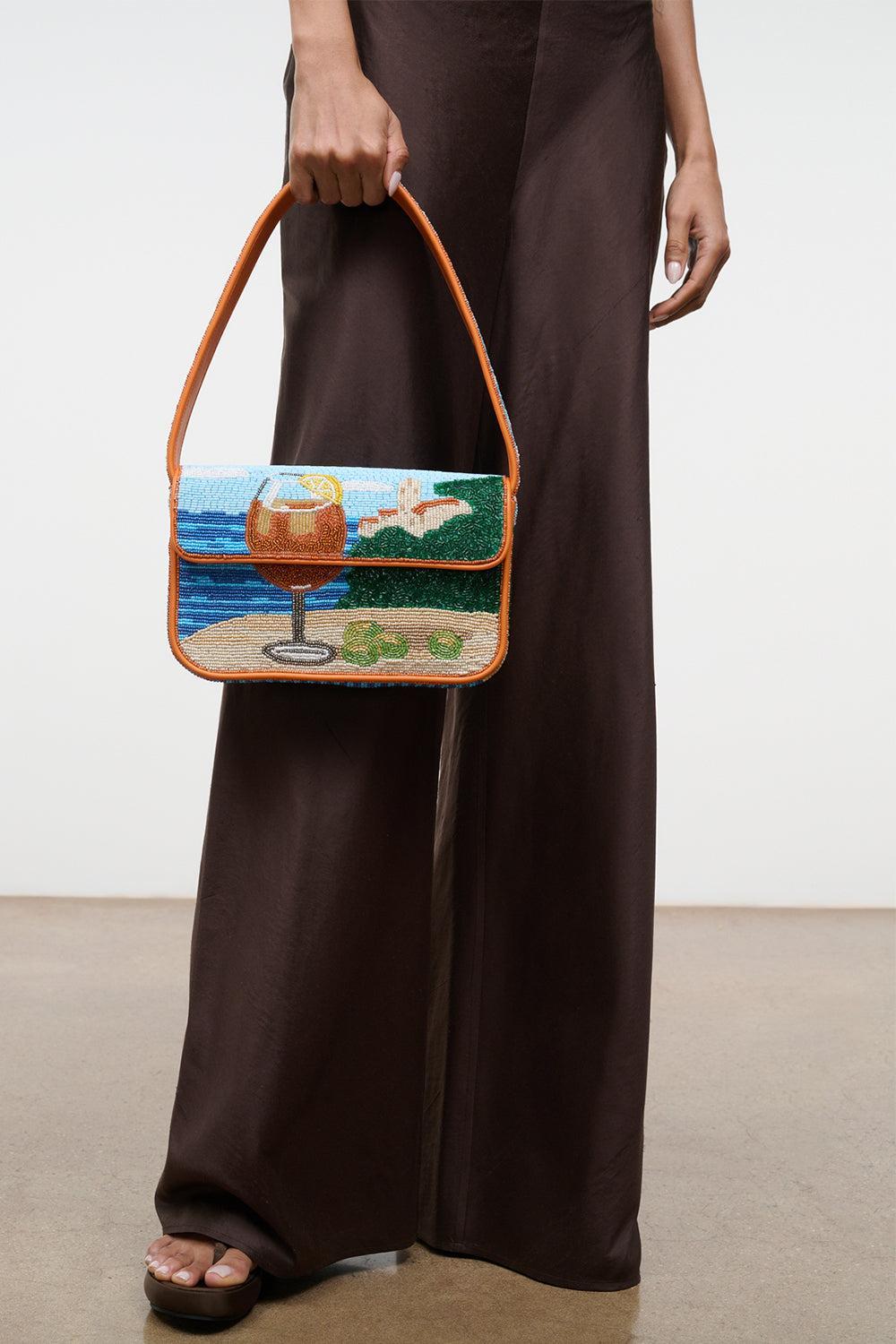 Tommy Beaded Bag - Sunset Spritz | STAUD – Marissa Collections