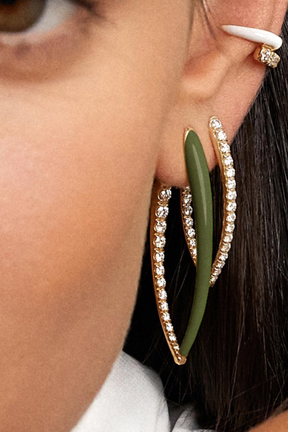 erinaマントルピース　アンジュタイプ Large Marissa Pink Cristina Earrings | MELISSA KAYE – Marissa