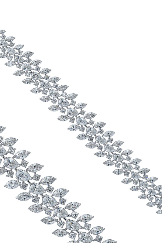 Diamond Multi-Shape Triple Row Bracelet