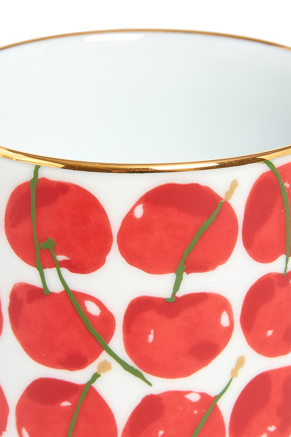 LA DOUBLEJ-Decorative Cup - Cherries Ivory-CHERRIES