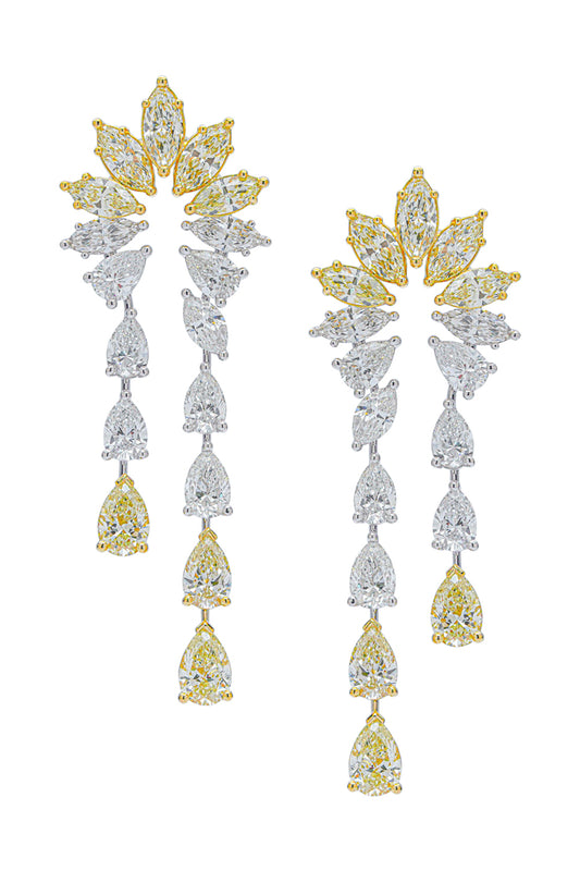Diamond Drop Earrrings