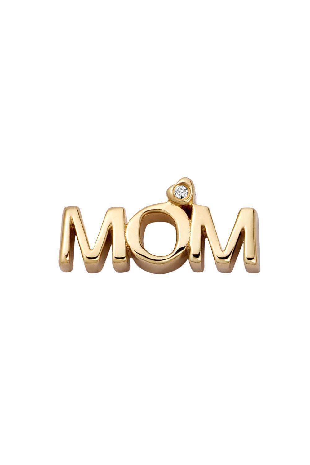 Diamond Mom Charm-YELLOW GOLD-JEWELRYFINE JEWELPENDANT-LOQUET