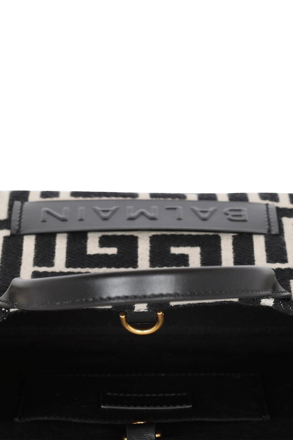 B-Army Small Tote Bag - Ivoire-IVORNOIR-HANDBAGSHOULDER-BALMAIN