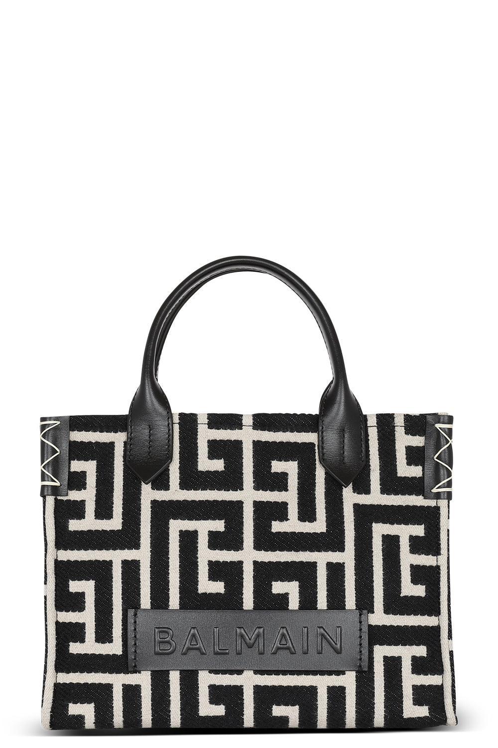 B-Army Small Tote Bag - Ivoire-IVORNOIR-HANDBAGSHOULDER-BALMAIN