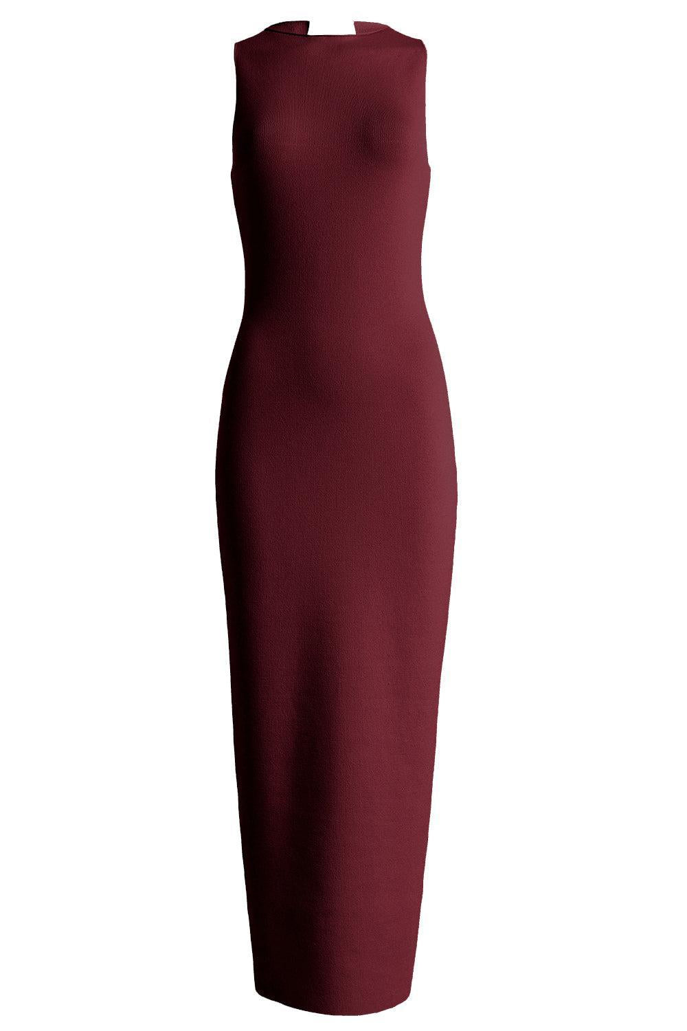 Devin Midi Dress-WINE-S-CLOTHINGDRESSCASUAL-HIGH SPORT