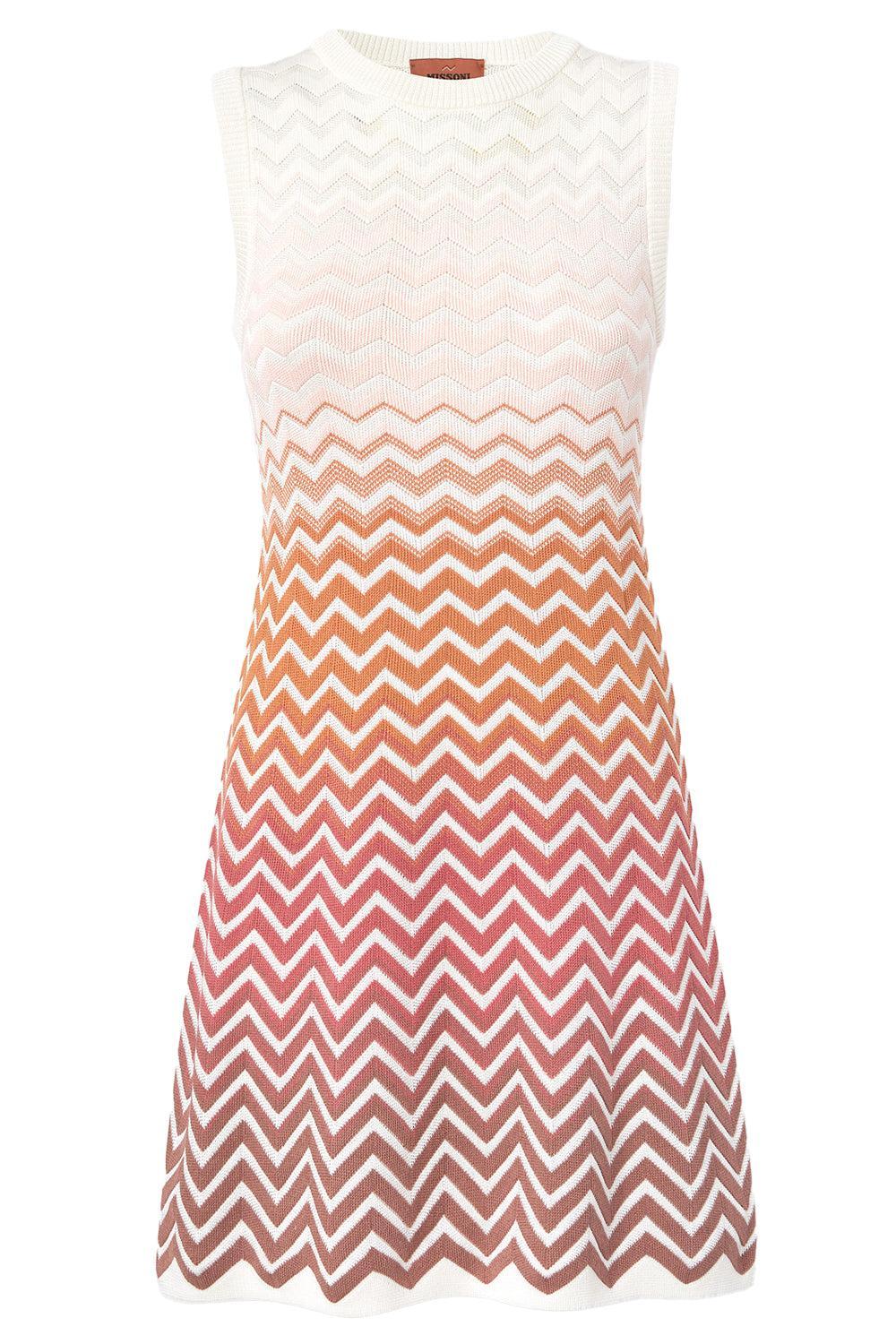 Ombre Sleeveless Short Dress-PKRSTMLT-38-CLOTHINGDRESSCASUAL-MISSONI