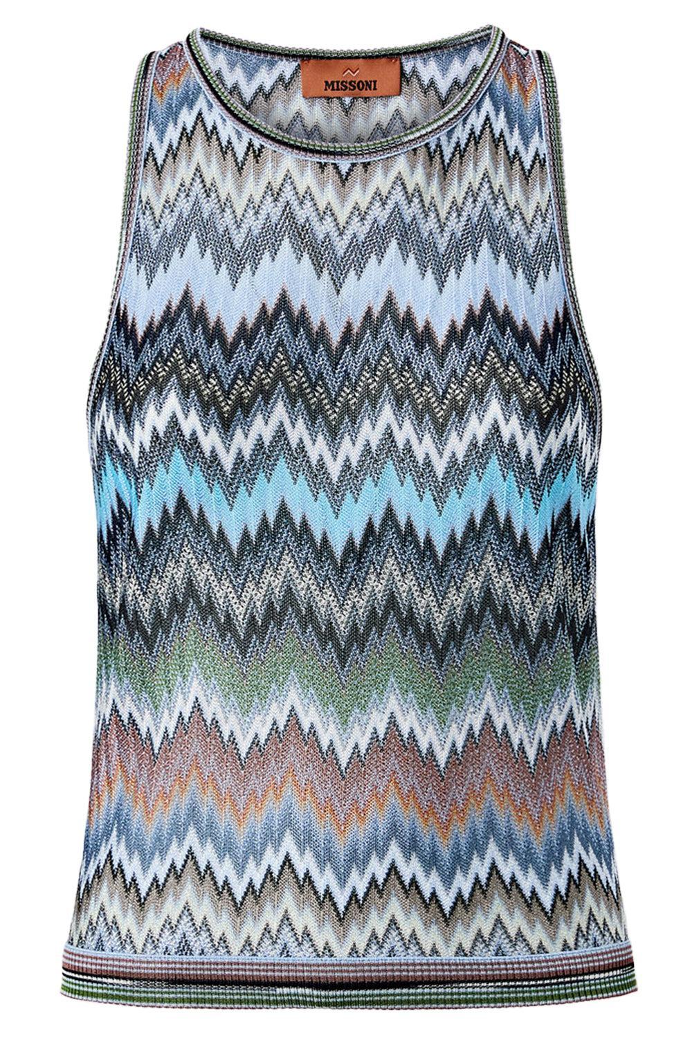 Knit Tank Top-MLTIBLUE-38-CLOTHINGTOPKNITS-MISSONI