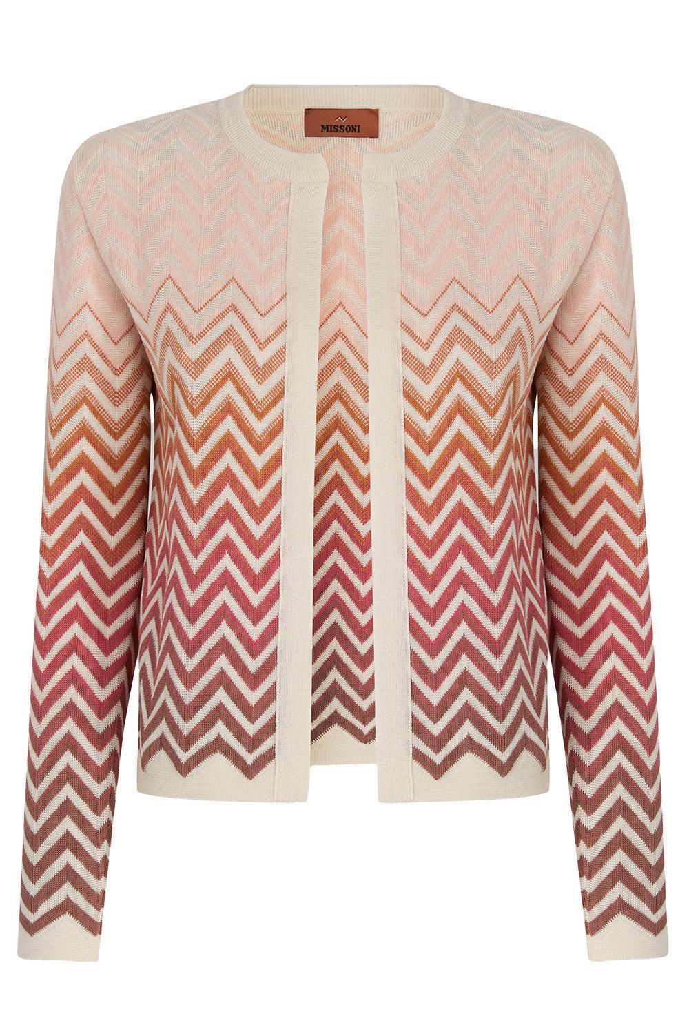 Ombre Knit Cardigan-PKRSTMLT-40-CLOTHINGTOPCARDIGAN-MISSONI
