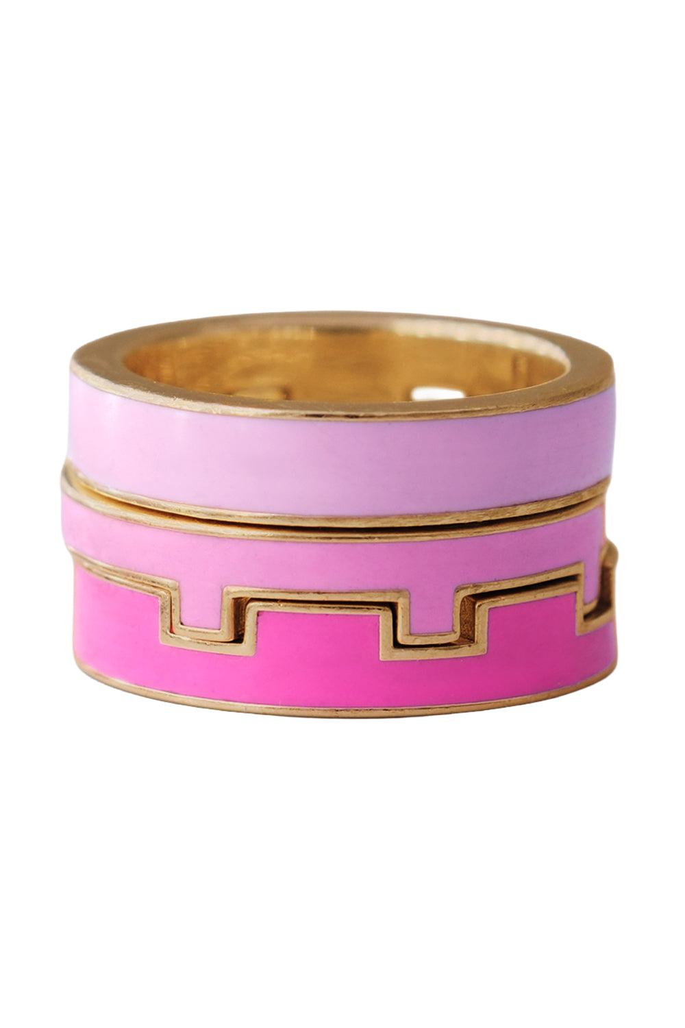 Pink Tetris Trio Ring
