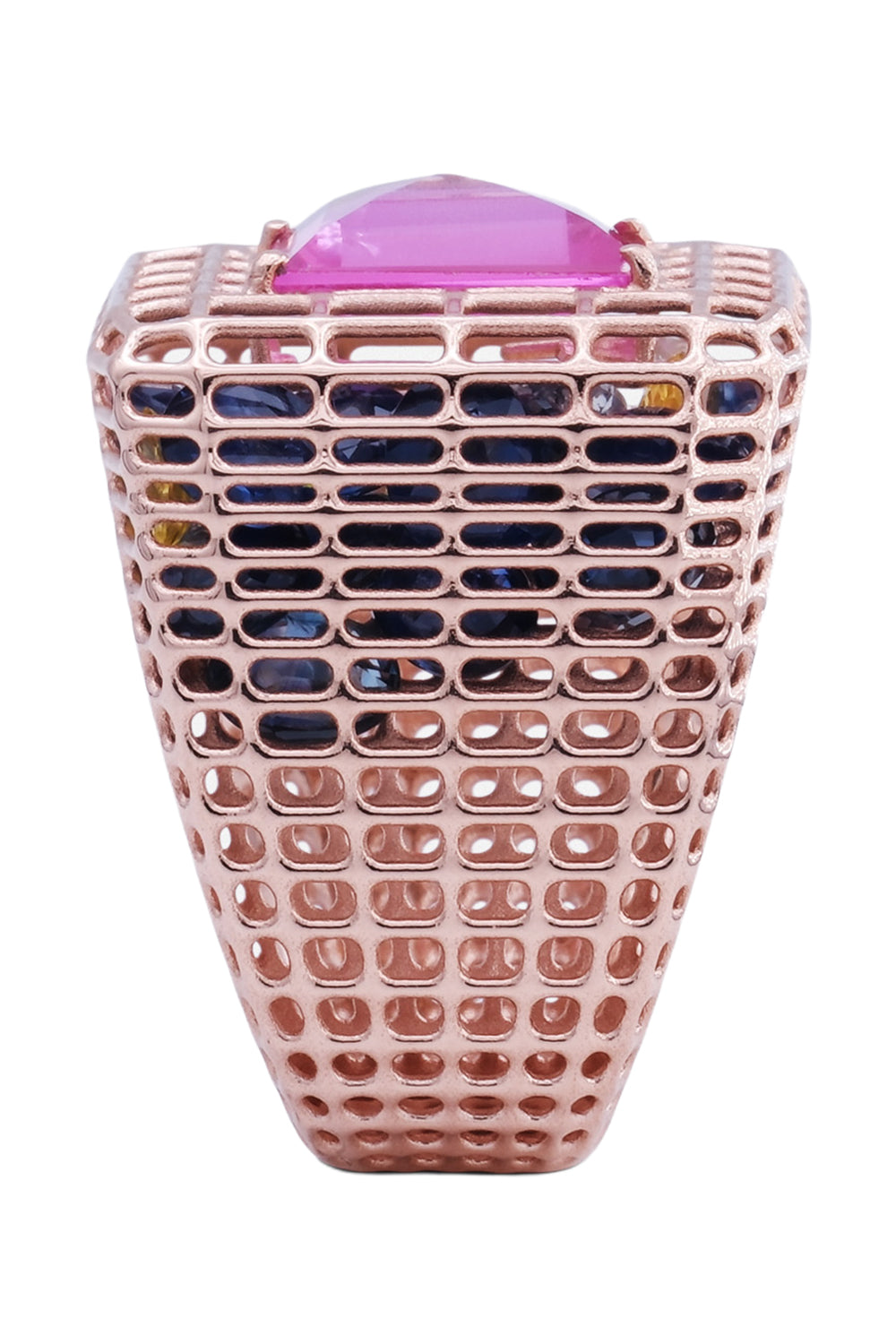Pink Sapphire Loud Cagey Ring