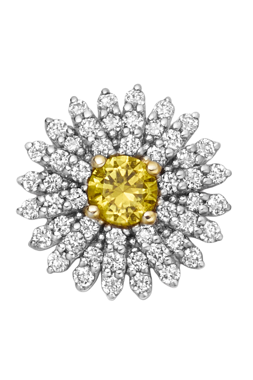 Diamond Sapphire Daisy Charm