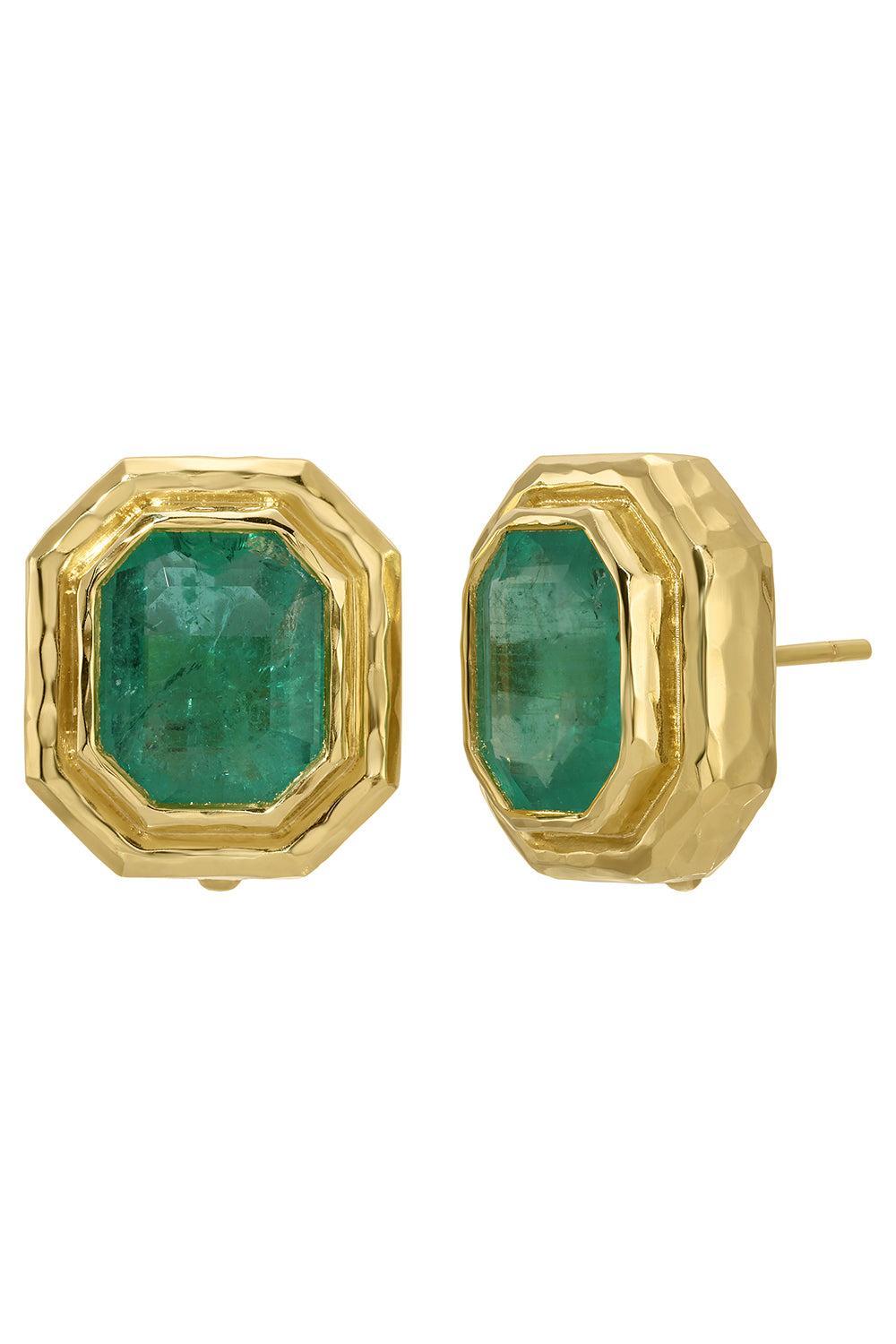 Emerald Rubellite Double Orbit Kite Earrings-YELLOW GOLD-JEWELRYFINE JEWELEARRING-OCTAVIA ELIZABETH