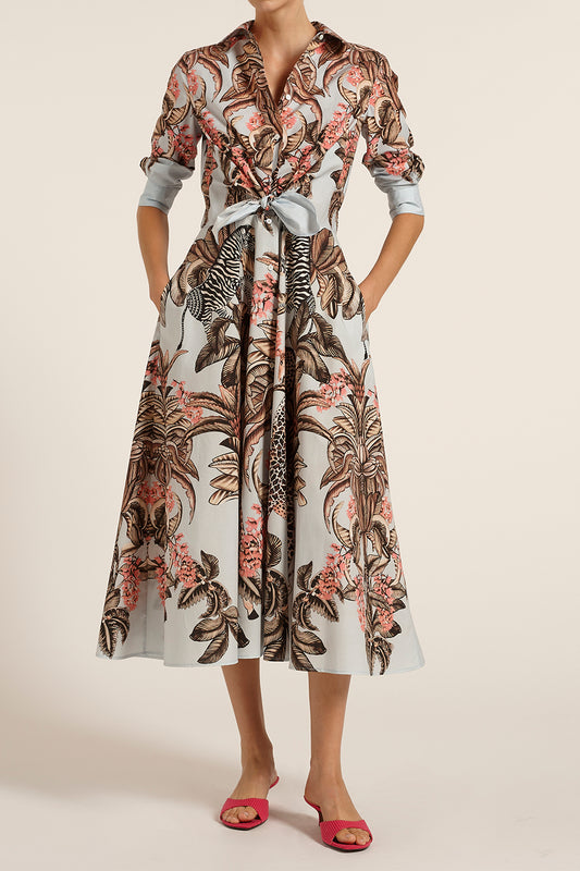Dralla Midi Dress - Light Pastel Blue
