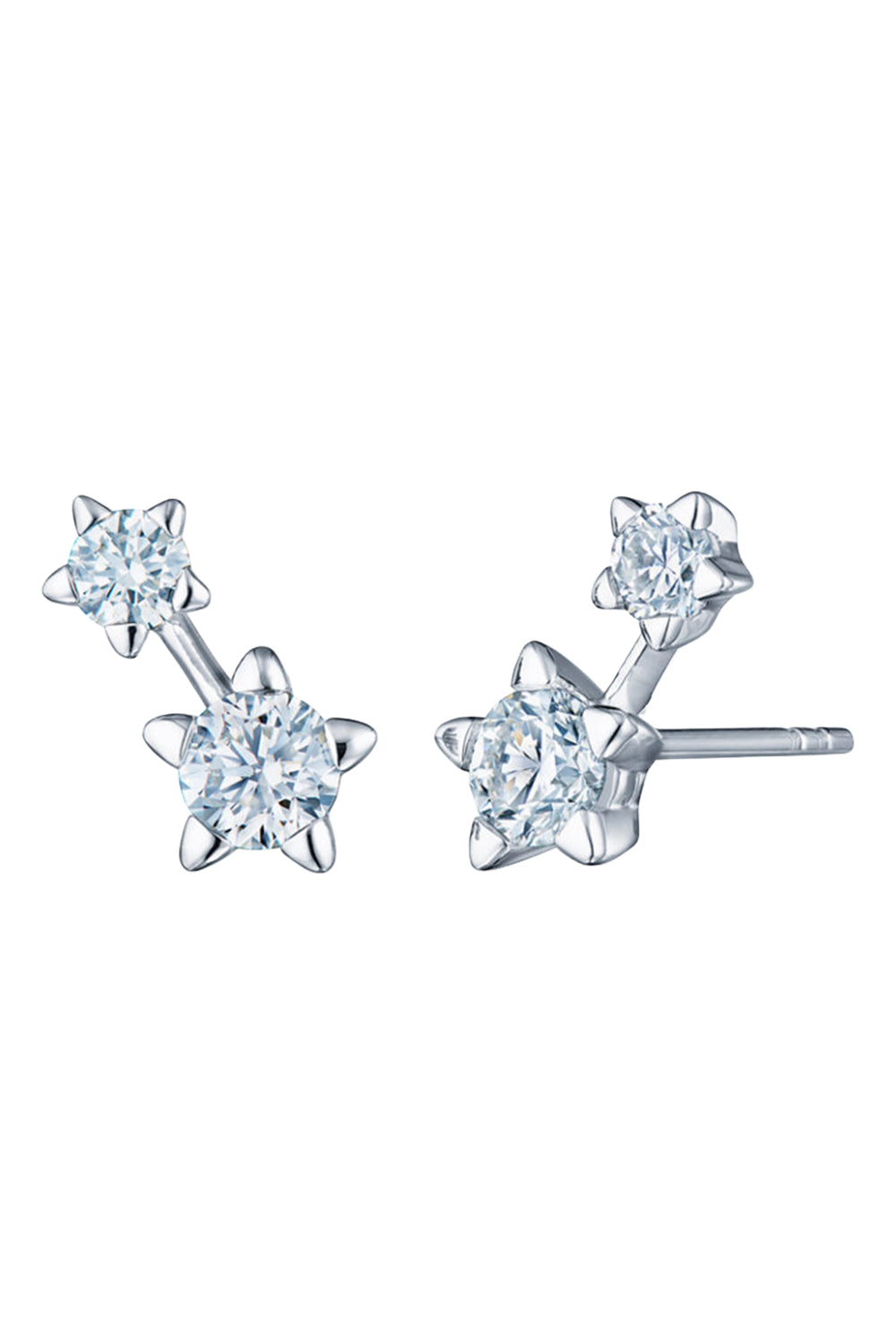 Diamond Small Star Set Starry Night Earrings