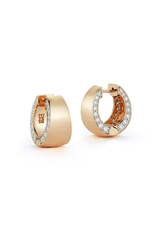 Diamond Edge Lytton Hoop Earrings - Yellow Gold-YELLOW GOLD-JEWELRYFINE JEWELEARRING-WALTERS FAITH