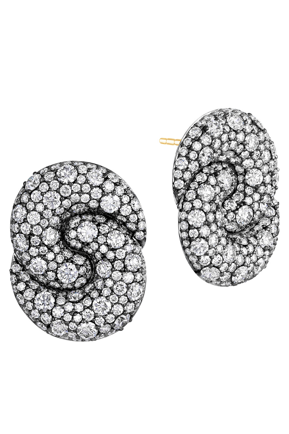 Diamond Large Duet Earrings