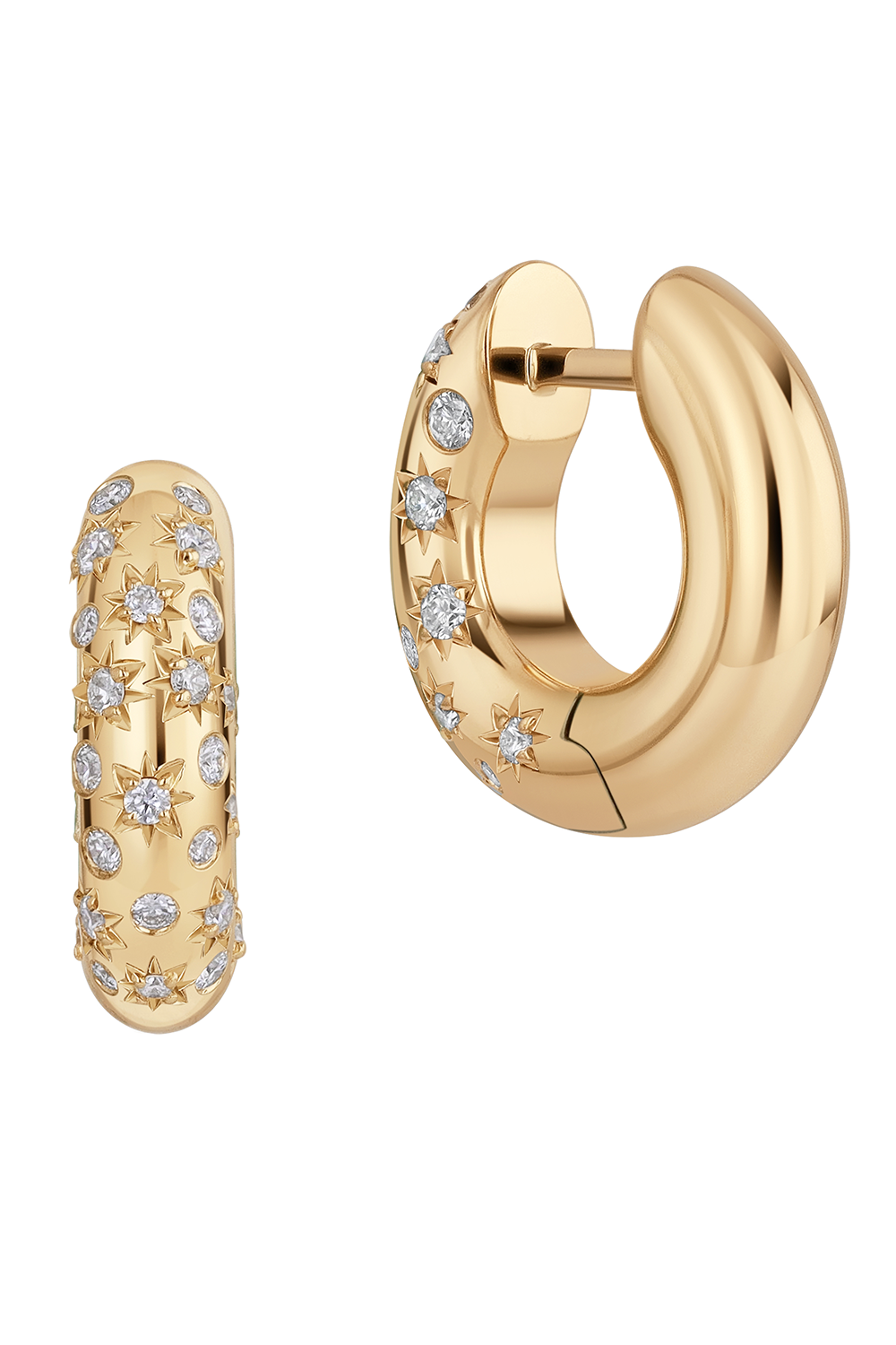 Diamond Medium Celeste Mood Hoop Earrings