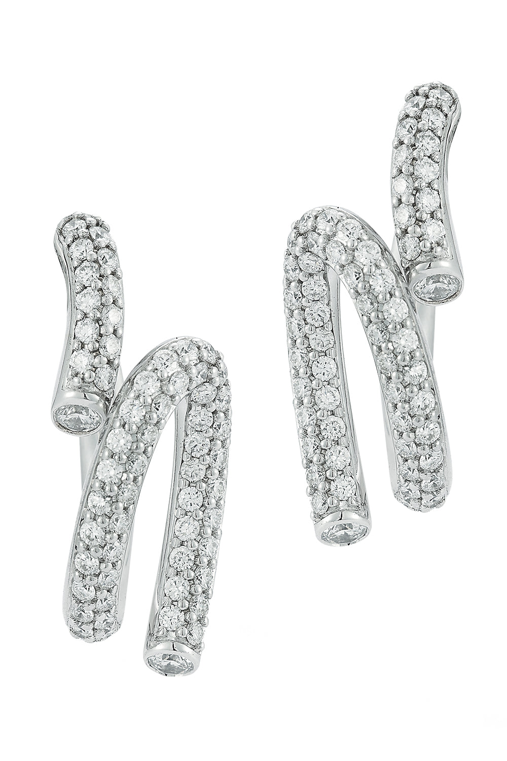 Diamond Thoby Duet Earrings-WHITE GOLD-JEWELRYFINE JEWELEARRING-WALTERS FAITH