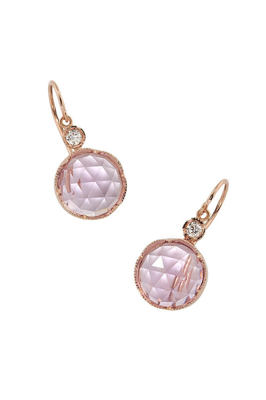 Rose Of France Drop Earrings-ROSE GOLD-JEWELRYFINE JEWELEARRING-IRENE NEUWIRTH JEWELRY