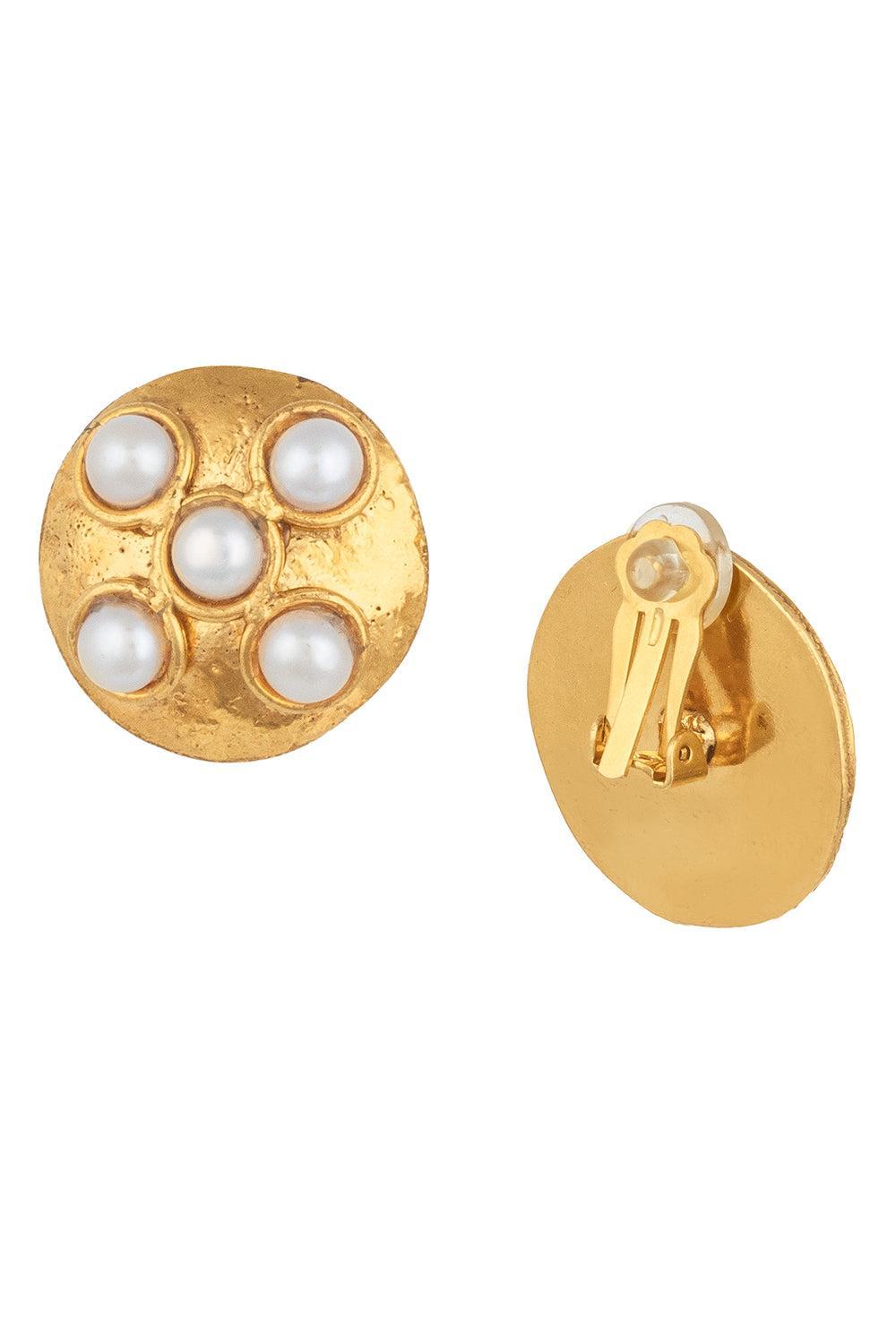 Pearl Theodora Earrings-YELLOW-JEWELRYBOUTIQUEEARRING-SYLVIA TOLEDANO