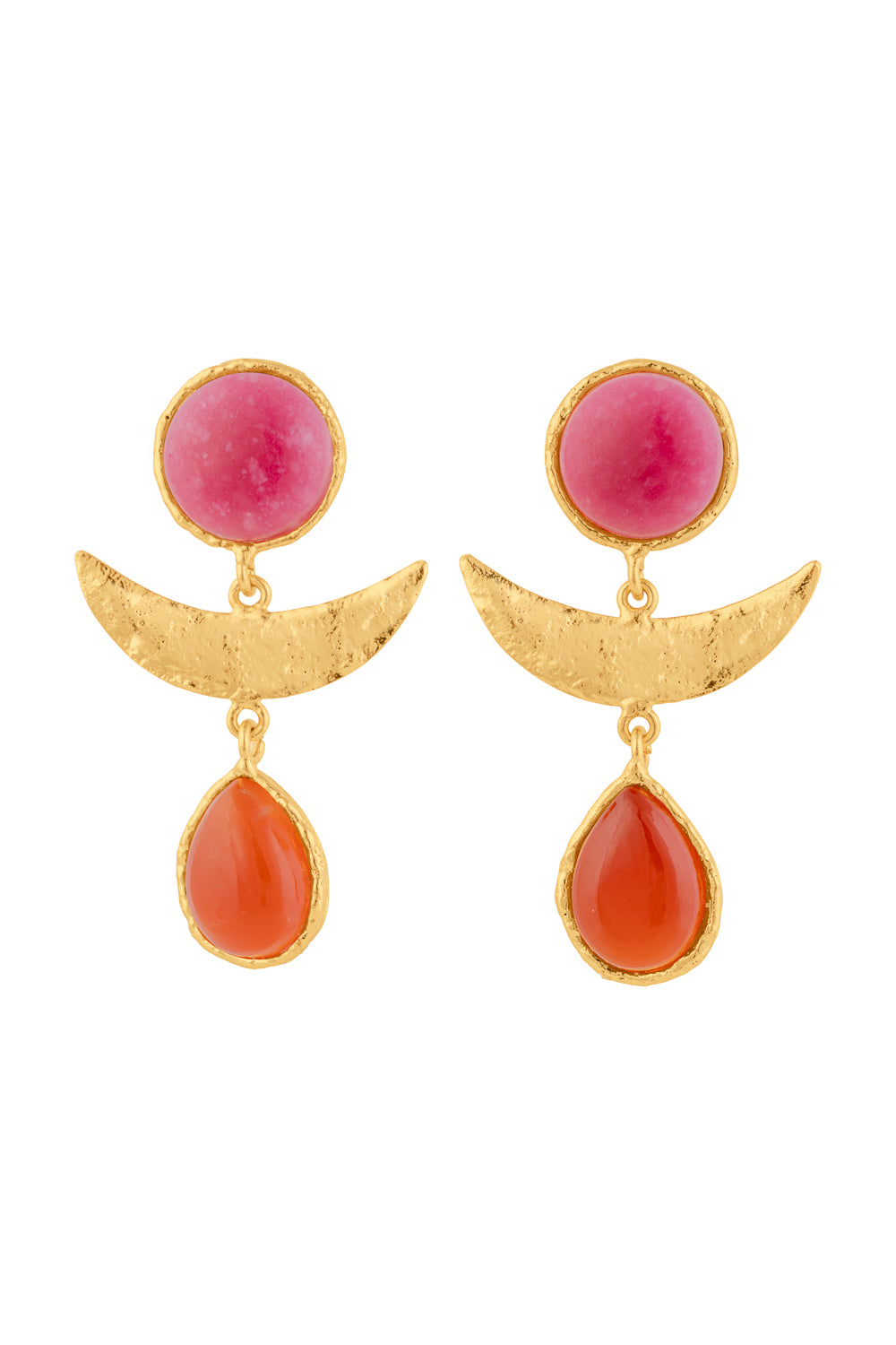 Pink Jasper Cornaline Earrings