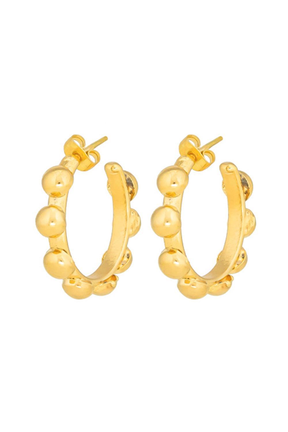 Mini Creole Earrings-GOLD-JEWELRYBOUTIQUEEARRING-SYLVIA TOLEDANO