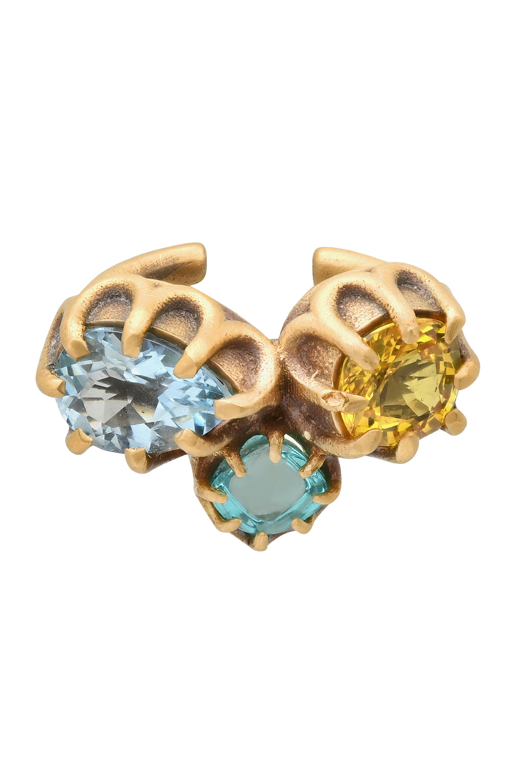Sapphire Aquamarine Destello Ear Cuff