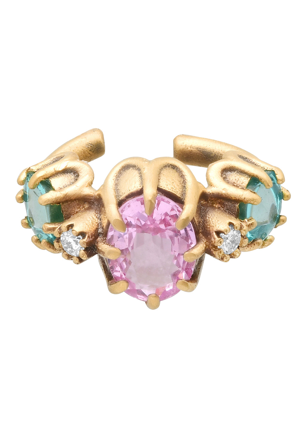 Ruby Amethyst Destello Earcuff