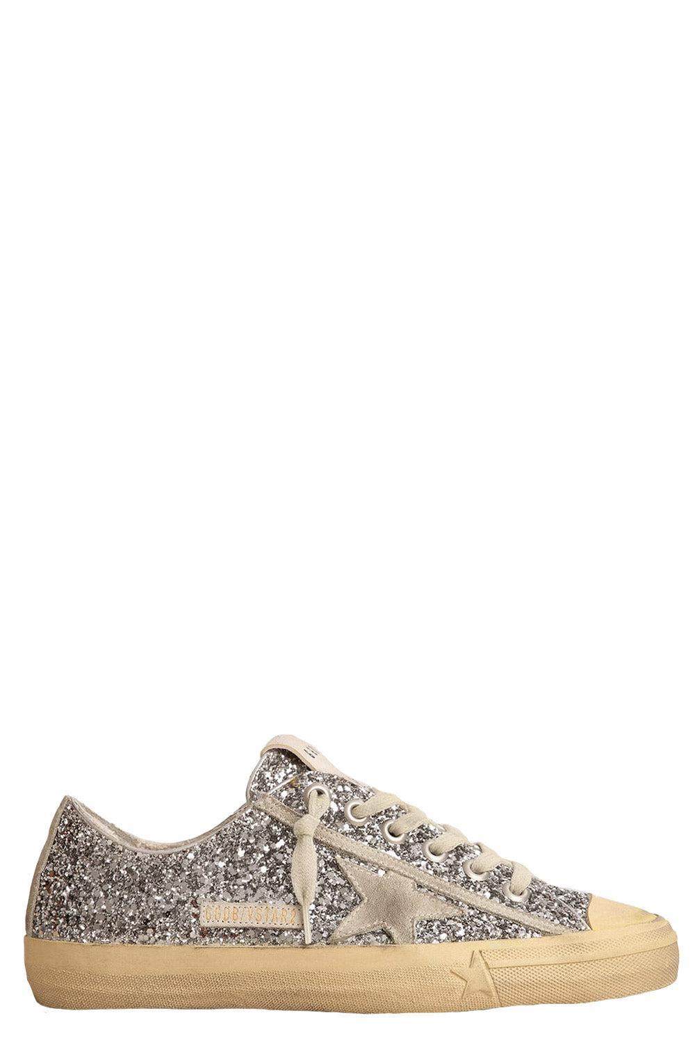 V-Star Glitter Sneaker-SILVER-36-SHOESNEAKER-GOLDEN GOOSE