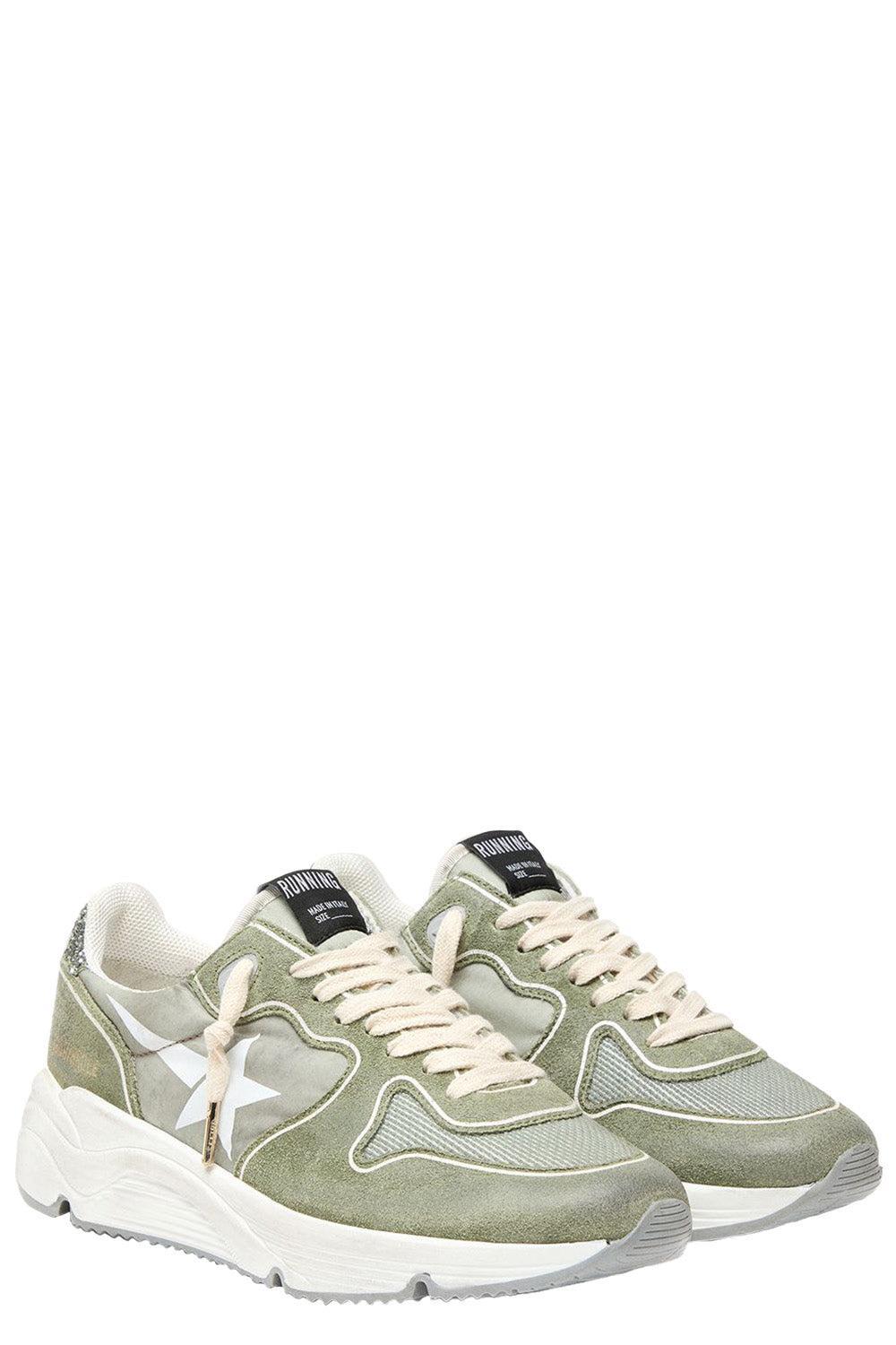 Running Star Glitter Sneaker-GREEN-37-SHOESNEAKER-GOLDEN GOOSE