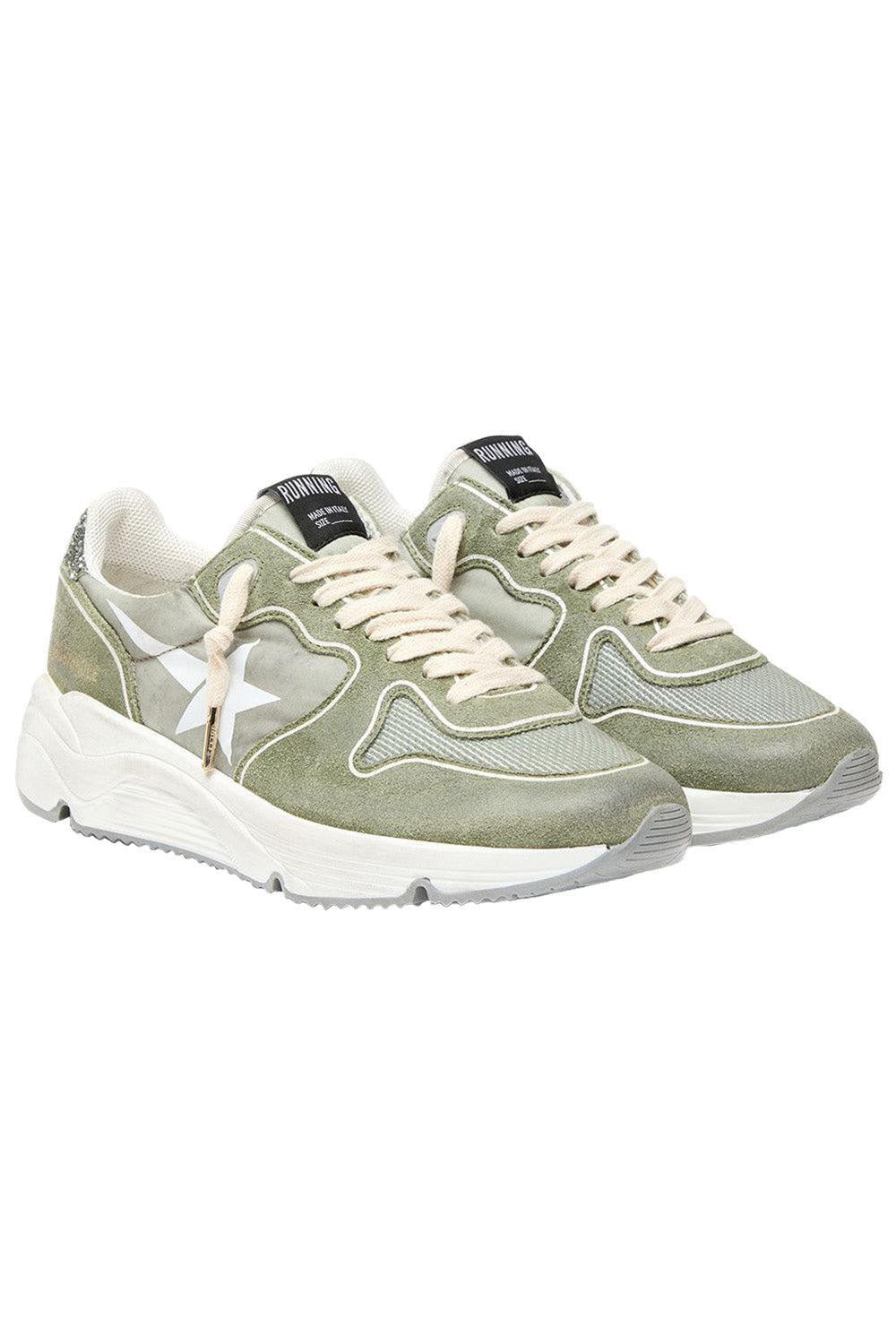 Running Star Glitter Sneaker-GREEN-37-SHOESNEAKER-GOLDEN GOOSE