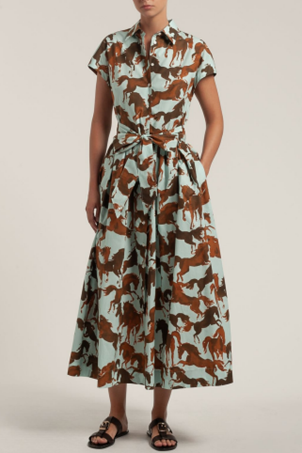 Edrina Dress-BRWN/SKY-38-CLOTHINGDRESSCASUAL-SARA ROKA