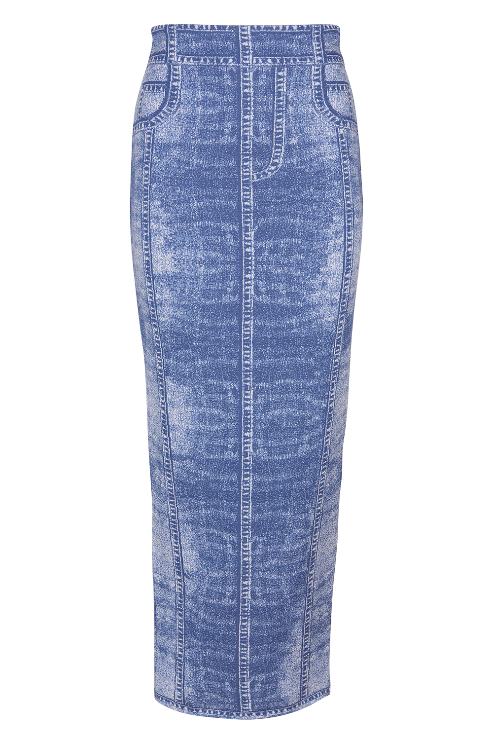 BALMAIN-Trompe L'Ciel Midi Skirt-