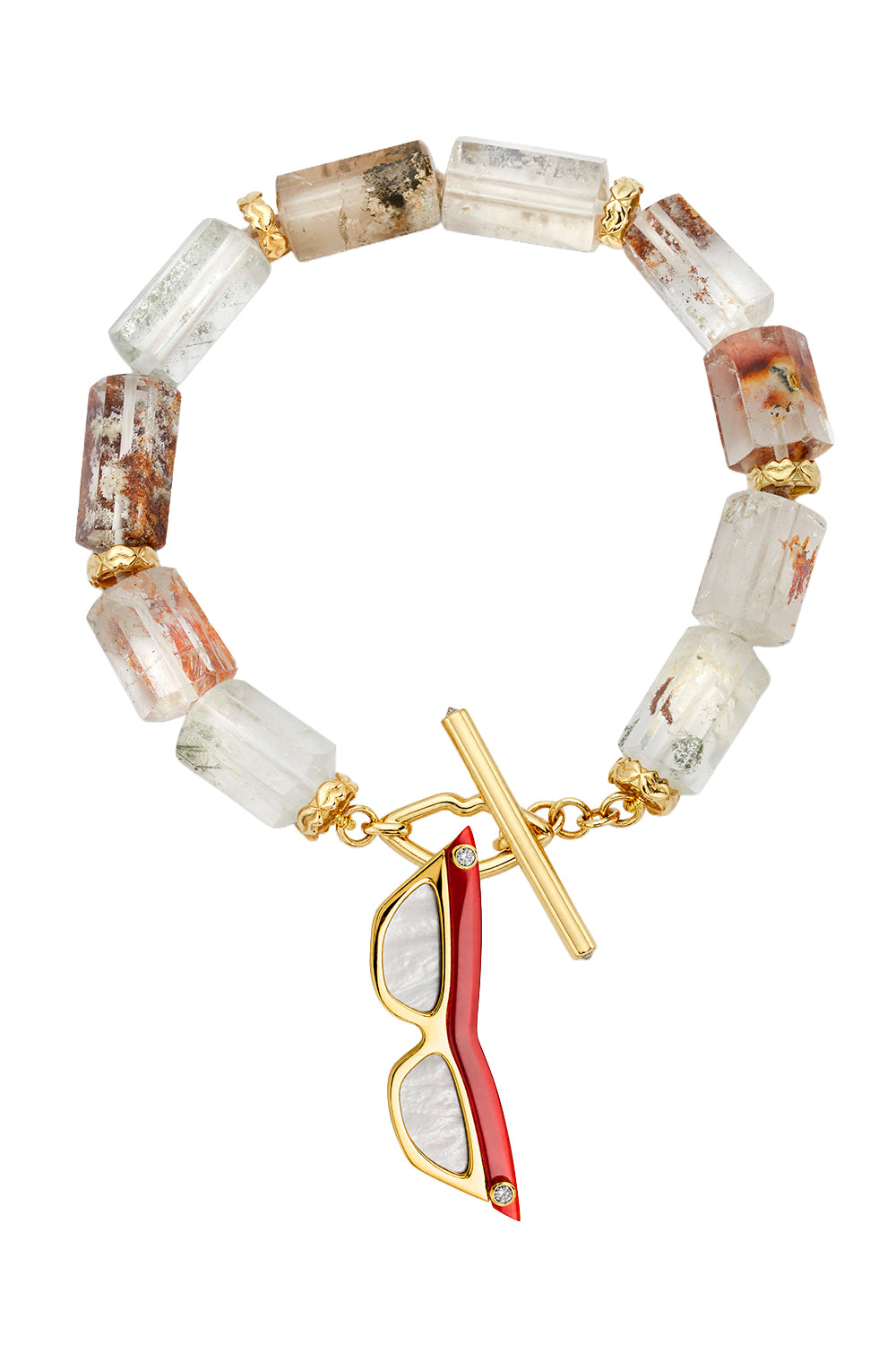 Diamond Quartz Garden Lip Bracelet