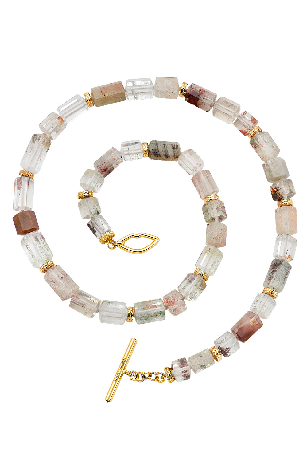 Quartz Sapphire Garden Beaded Necklace