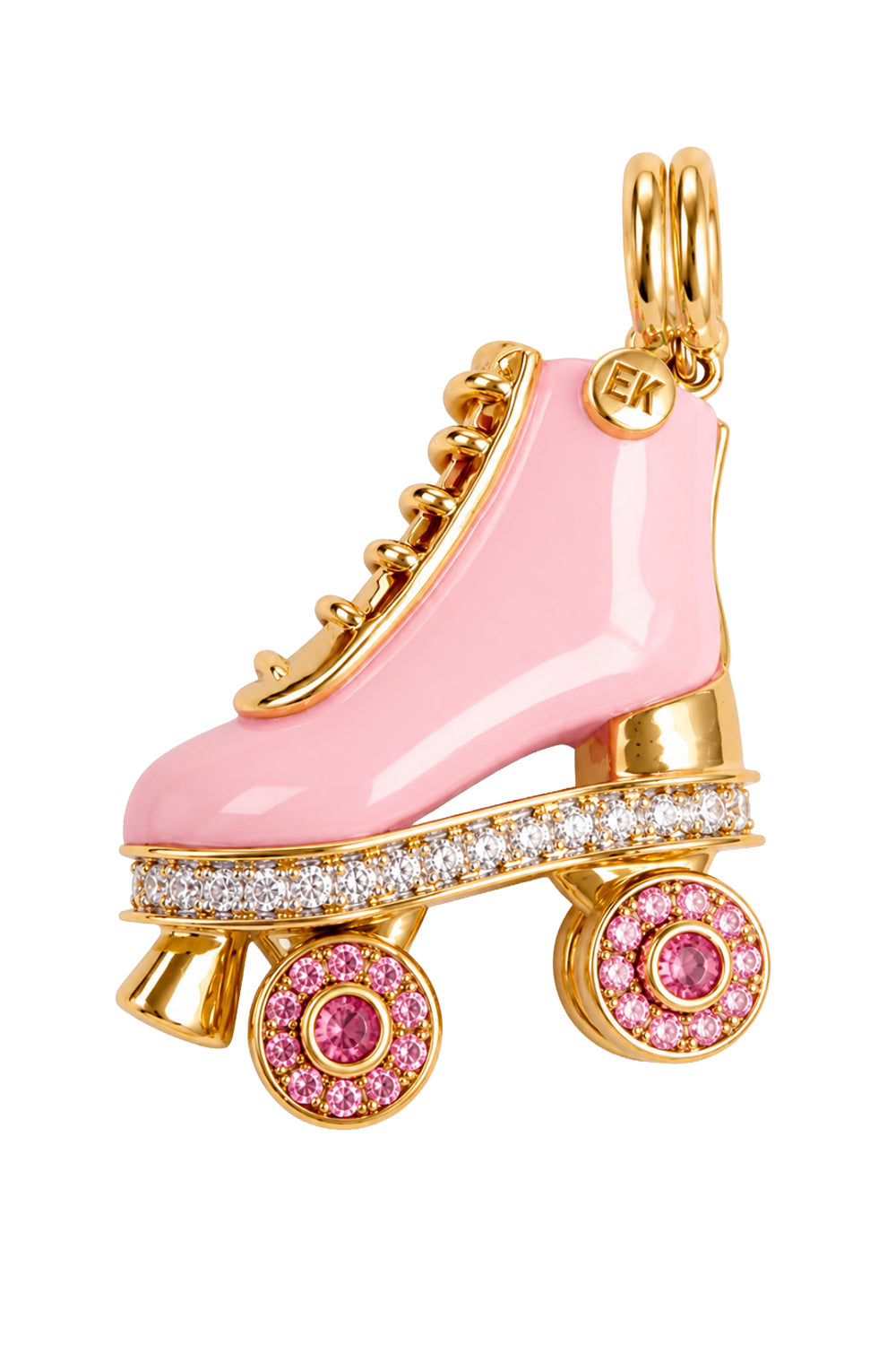 Opal Sapphire Rollerskate Pendant
