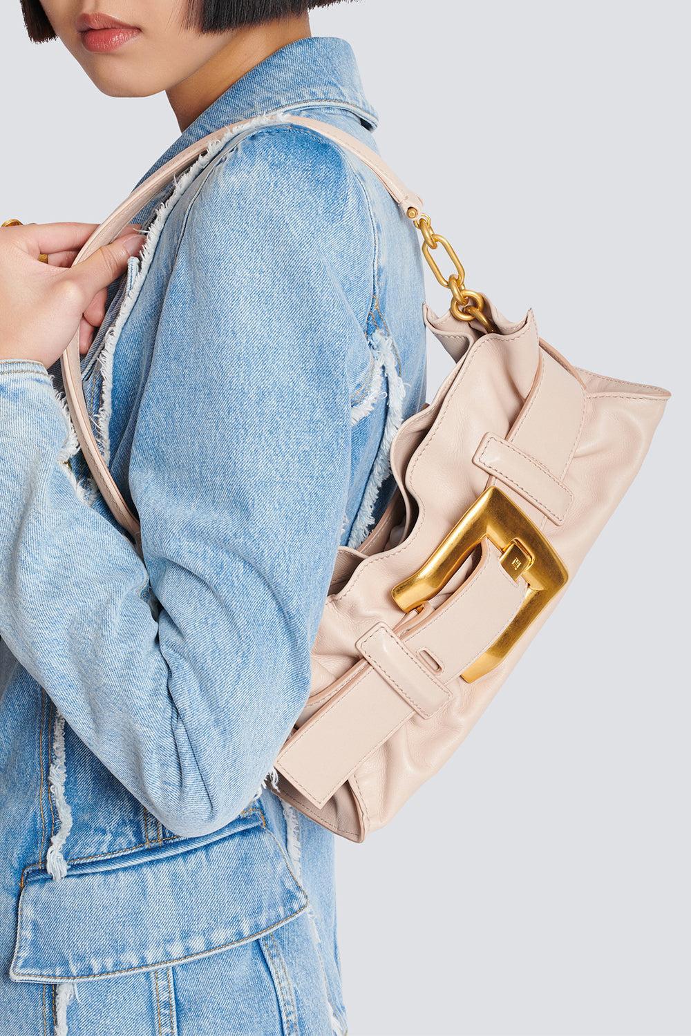 Mini Anthem Bag - Nude-NUDE-O/S-HANDBAGSHOULDER-BALMAIN