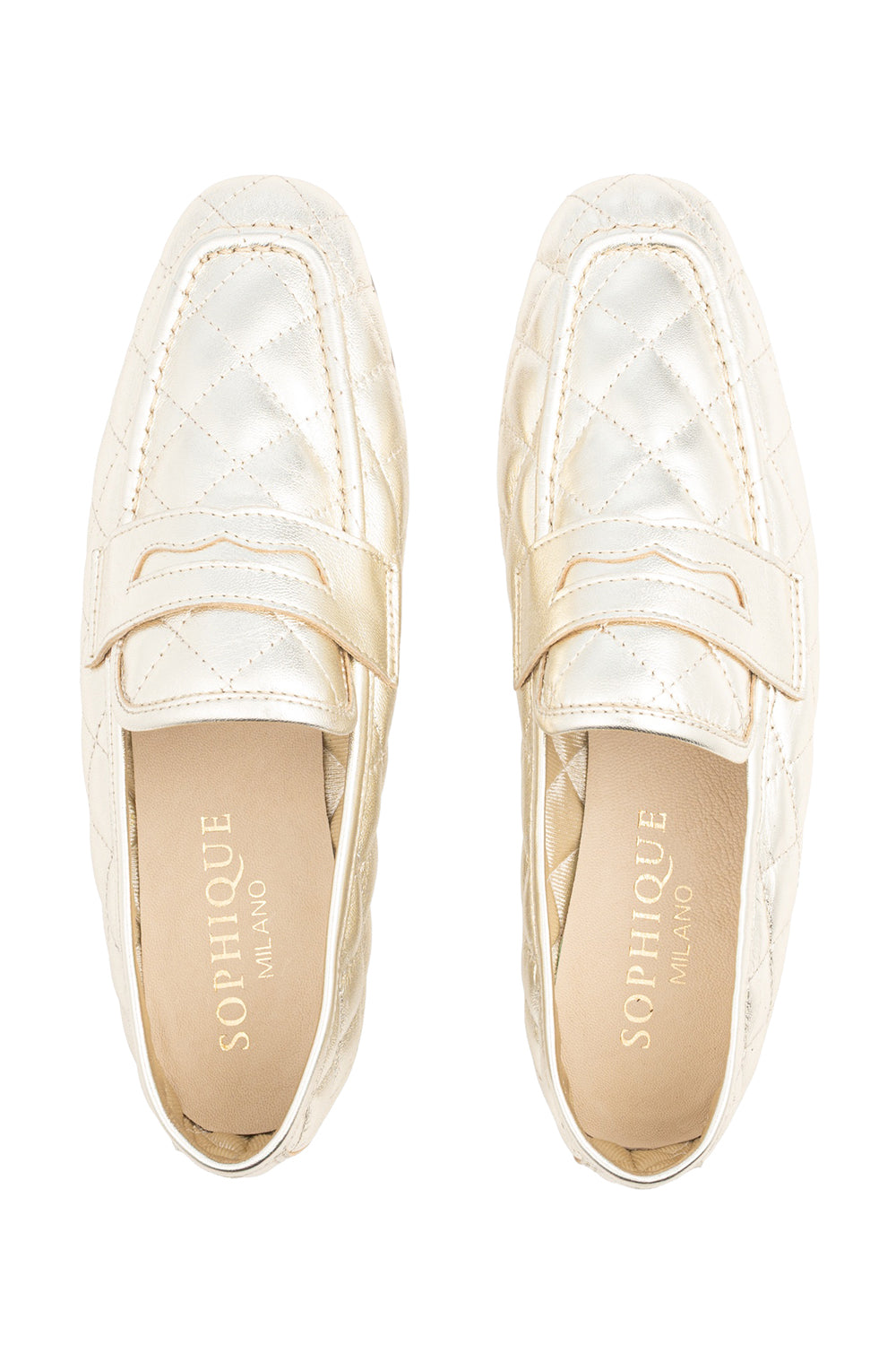 Essenziale Quilted Loafer - Gold